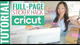 Cricut Tutorial How to print a Full Page Sticker 8.5 x 11 inches