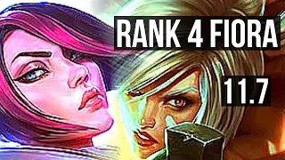 FIORA vs RIVEN (TOP) | Rank 4 Fiora, 7 solo kills, Legendary | BR Challenger | v11.7