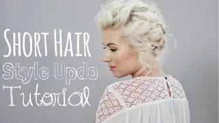 Short Hairstyle Up Do Tutorial | Milabu