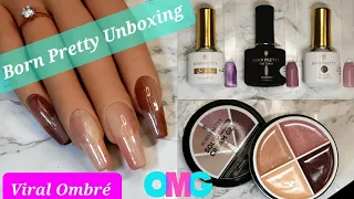 Viral Tik Tok Double Ombre Nails Tutorial | Born Pretty Unboxing |