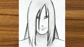 How to draw OROCHIMARU (Naruto) step by step || How to draw anime || Easy drawing for beginners