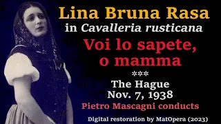 The Greatest Santuzza: Voi lo sapete, o mamma (Bruna Rasa, 1938 LIVE) ["stereo" remaster]