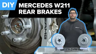 Mercedes E63 AMG Rear Brake Pad & Rotor Replacement DIY(W211 E55 AMG, C219 CLS63 AMG, R230 SL63 AMG)