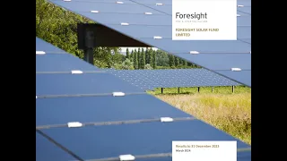 FORESIGHT SOLAR FUND LIMITED - 2023 Full-Year Results Presentation