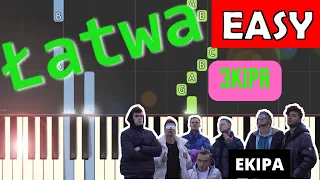 🎹 3KIPA (EKIPA) - Piano Tutorial (łatwa wersja) 🎵 NUTY W OPISIE 🎼