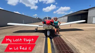 Last Flight In Lil Red | Goodbye To My Piper Cherokee 180! :(