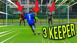 FUßBALL CHALLENGE VS 3 TORHÜTER! *ABONNENTEN BATTLE*