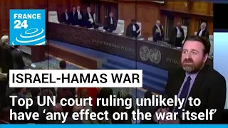 Top UN court ruling unlikely to have ‘any effect on the war itself’ • FRANCE 24 English