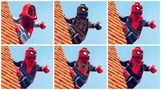 All SPIDER-MAN MCU Suits in LEGO Marvel Super Heroes Cutscene