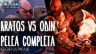 Pelea Completa KRATOS VS ODIN God of War Ragnarok