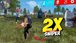 2x Sniper On Fire🔥 Op Solo vs Squad Gameplay🎯 Garena Free Fire