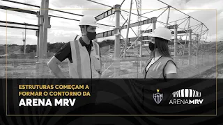 Estruturas começam a dar contorno à Arena MRV