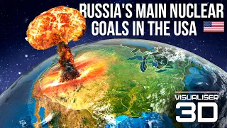 All Nuclear Targets in the USA (nuclear war simulation with Russia, China)