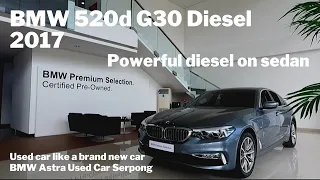 BMW Diesel 520d Luxury G30 2017. Usia 5 tahun tapi berasa mobil baru