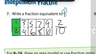 8-1 Equivalent Fractions: Area Models EnVision Math Grade 4