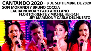 Cantando 2020 - Programa 08/09/20 - Laura Novoa, Jey Mammon, Flor Torrente y Sofi Morandi