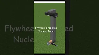 Yeeting a Nuclear Bomb using Flywheel in Minecraft #shorts