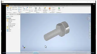 Bolt & Nut creating and animation in Autodesk inventor 2023