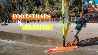 Using footstraps in windsurfing! Getting into planing with an easy and simple guide.