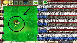 Plants vs zombies - 99 Gatling Pea Hack vs 999 Zombony