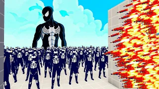 100x SPIDER MAN SYMBIOTE + 1x GIANT vs 1x EVERY GOD   Totally Accurate Battle Simulator TABS