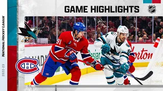 Sharks @ Canadiens 11/29 | NHL Highlights 2022