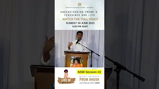 Prem Anosh | Satsang across Australia | NSW Session 1 | May 2023 | #promo #shorts #youtubeshorts