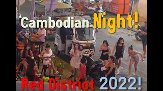[4K]CAMBODIA NIGHTLIFE  STREET 136 HOSTESS BARS, Red District PHNOM PENH CAMBODIA 2022