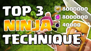 Ninja Techniques of TH9 Farming+Trophy Pushing+Loot 2020 | Mr Clash of Clans 🤑⚔