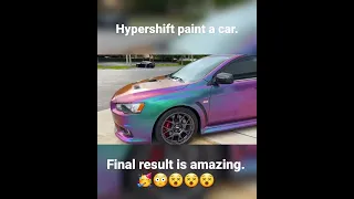 Hypershift color paint to a car. #car #painting #spray #multiplayer #color #beautiful #love #drive.