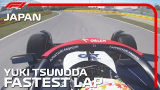 F1 2023 Japanese GP - Yuki Tsunoda Fastest Lap at Home Track Suzuka