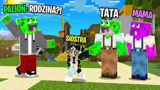 RODZINA PALIONA TROLL na PALIONIE w Minecraft! (śmieszne)