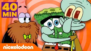 SpongeBob | 45 MINUTI di crisi d'identità in compagnia dei personaggi! 🙃 | Nickelodeon Italia