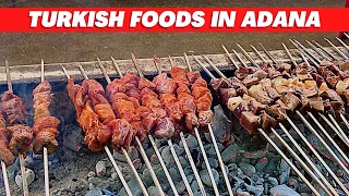 Delicious Turkish Street Foods Adana Turkey 2023 | 4K ULTRA HD 60FPS | Adana Kebab,Ciğer