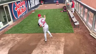 Noah syndergaard (PreGame) making his first start in NY since joining the #Angels #Yankees (2022)