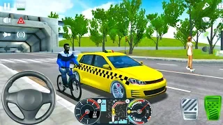 VW Golf Taxi Driving Sim 2020 #3 - Ultimate Taxi Driver - Android iOS Gameplay