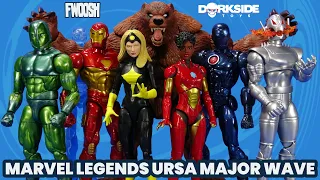 Marvel Legends Ursa Major Wave Iron Man, Ultron, Darkstar, Ironheart, Guardsman, Hasbro Overview