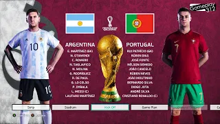 ARGENTINA vs PORTUGAL - Final FIFA World Cup 2022 Qatar - Ronaldo vs Messi | eFootbal PES 2021