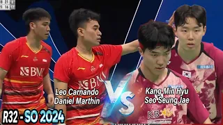 Leo Rolly/Daniel Marthin vs Kang Min Hyu/Seo Seung Jae || R32 Singapore Open 2024