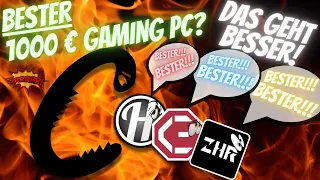 Hardwaredealz, Kreativeckes und Zenchillis BESTER 1000 € Gaming PC in der Analyse. Das geht besser!!