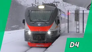 "После капремонта!" Электропоезд ЭП2Д-0016/0011 на платформе Ольгино (МЦД-4)