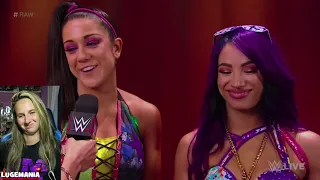 WWE Raw 7/23/18 Sasha Banks LOVES Bayley