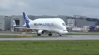 BELUGA 5 - Wet Takeoff at Airbus Plant Hamburg