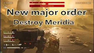 Helldivers 2: breaking news new major order destroy Meridia