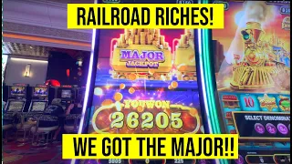 RAILROAD RICHES SLOT JACKPOT! WE HIT THE MAJOR!!