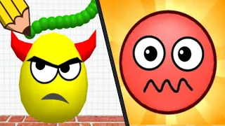 DRAW TO SMASH: LOGIC PUZZLE vs HIDE BALL: BRAIN TEASER GAMES - Satisfying Double Gameplay ios APK