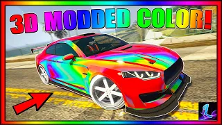 *EASY* 3D RAINBOW PAINTJOB ON ANY CAR IN GTA 5 ONLINE! (Modded Crew Color Paintjob Tutorial)