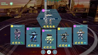 War Robots: Killer Sharanga | Shell, Mender, Raven, Ravana | WR Gameplay