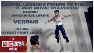 Marvel Legends X-Men Movie  Amazon Exclusive Wolverine vs Toy Biz Street Fight Logan