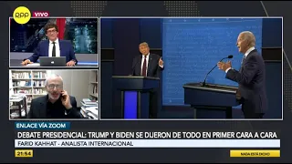 Debate presidencial: Trump y Biden se dijeron de todo en primer cara a cara